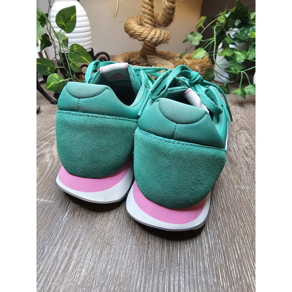 adidas Run 60s‎ 3.0 Semi Court Green Off White Bliss Pink (Women's) size 9 - Picture 3 of 6